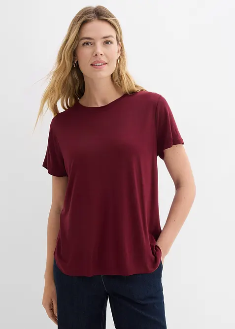 T-shirt long en viscose douce, bonprix