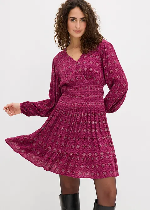Robe courte en viscose fluide, bonprix