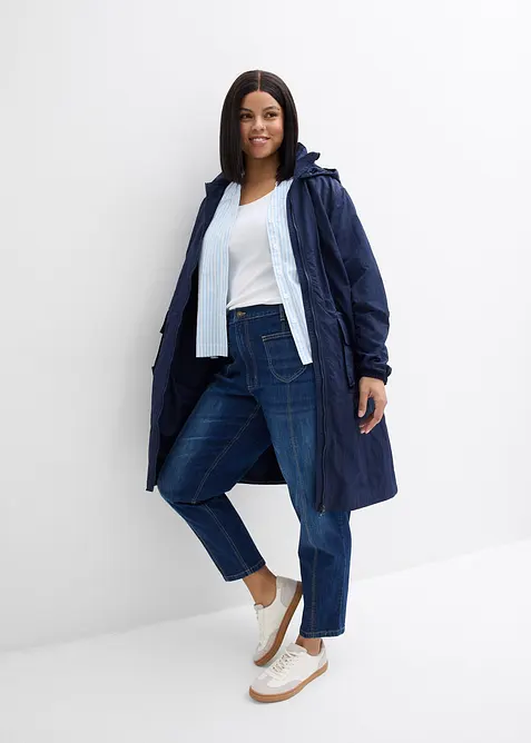 Jean mom taille haute, raccourci, bonprix