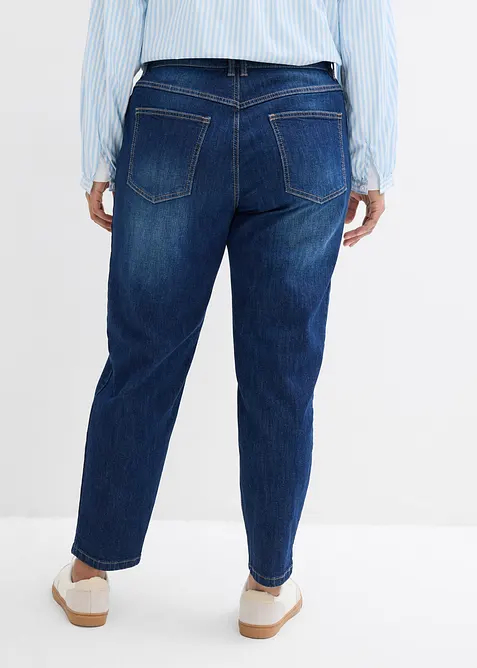 Jean mom taille haute, raccourci, bonprix