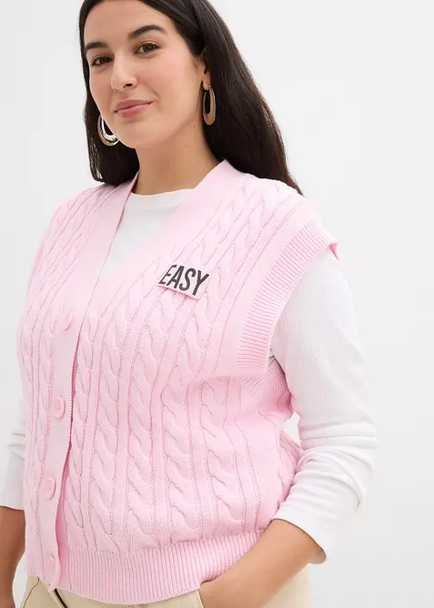 Gilet sans manches en maille, bonprix