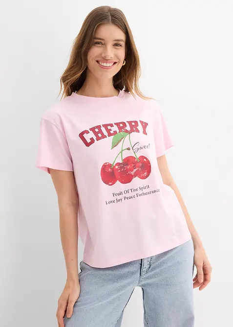 T-shirt 100% coton, imprim&eacute;, bonprix