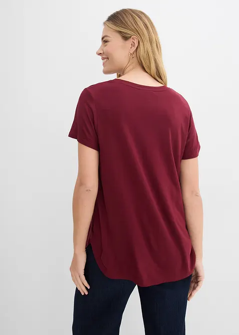 T-shirt long en viscose douce, bonprix