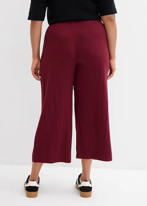 Pantalon fluide en jersey viscose, longueur 7/8, bonprix