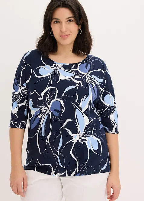 T-shirt manches chauve-souris &agrave; imprim&eacute; floral, bonprix