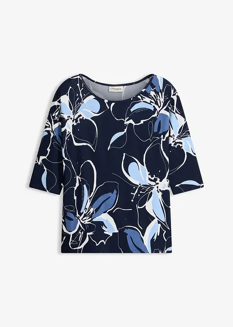 T-shirt manches chauve-souris &agrave; imprim&eacute; floral, bonprix