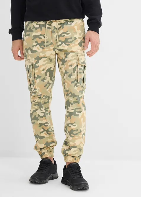 Pantalon jogger cargo droit, regular, bonprix
