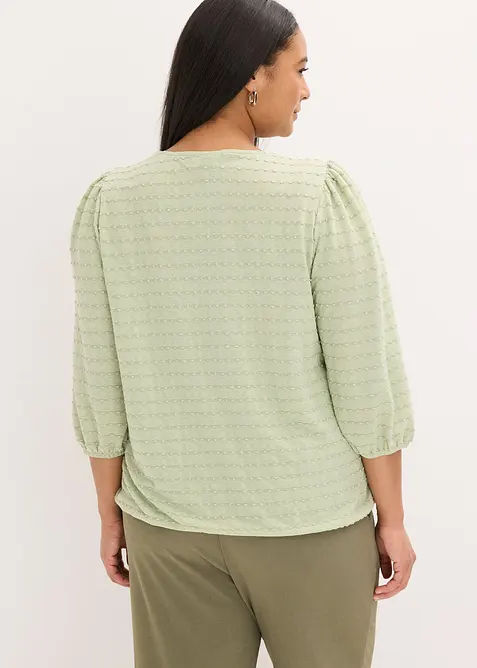 Tunique en jersey textur&eacute;, bonprix