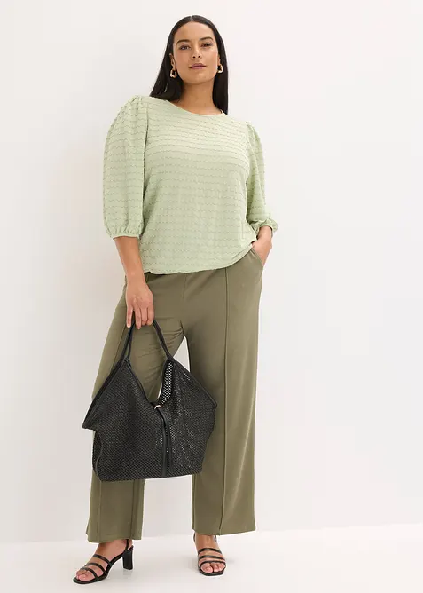 Tunique en jersey textur&eacute;, bonprix