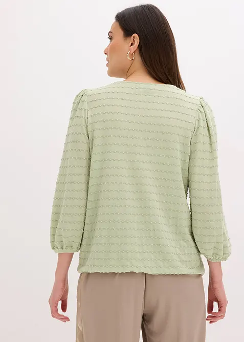 Tunique en jersey textur&eacute;, bonprix