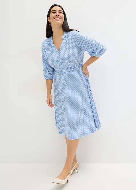 Robe en jersey avec ceinture &agrave; nouer (ens. 2&nbsp;pces), bonprix