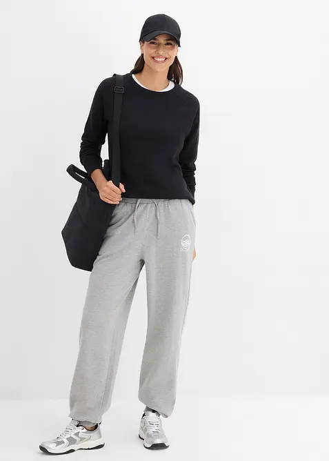 Pantalon sweat 100% coton, bonprix