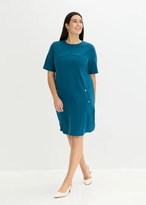 Robe fourreau &eacute;lastiqu&eacute;e, bonprix