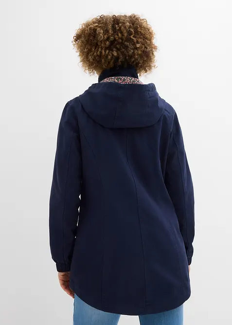 Parka de mi-saison en coton avec capuche imprim&eacute;e, bonprix