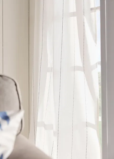 Rideau &agrave; rayures tiss&eacute;es (1&nbsp;pce), bonprix