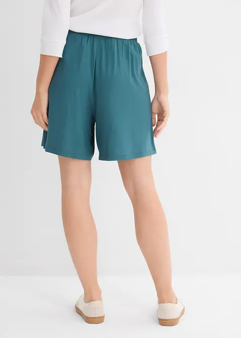 Short &agrave; taille &eacute;lastiqu&eacute;e en viscose douce et extensible, bonprix