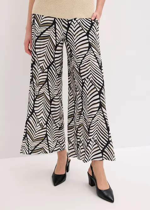 Pantalon large en jersey, bonprix