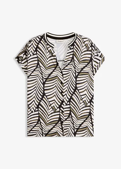 Blouse imprim&eacute;e en jersey, bonprix
