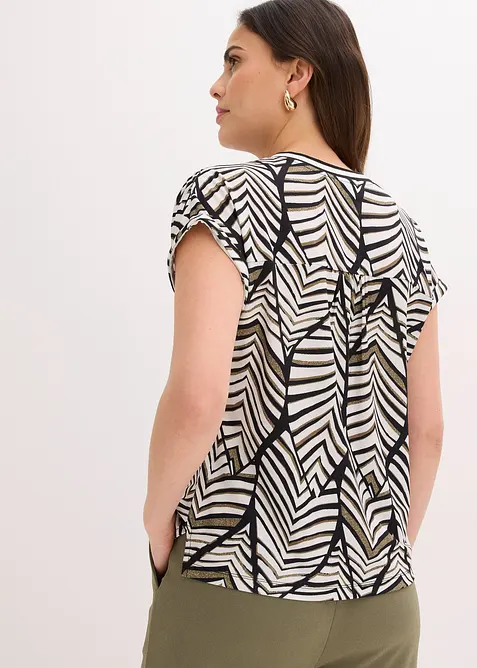 Blouse imprim&eacute;e en jersey, bonprix