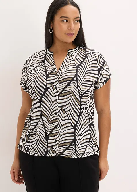Blouse imprim&eacute;e en jersey, bonprix