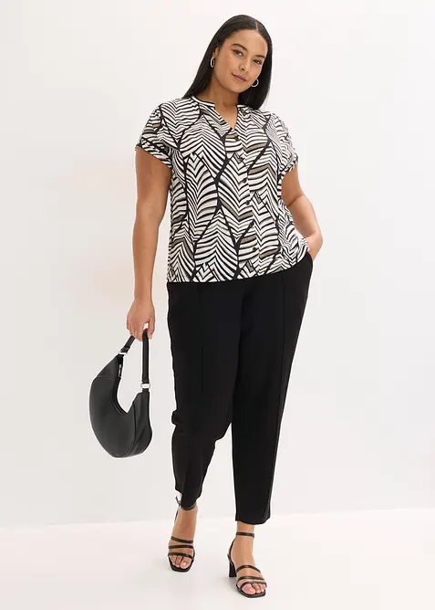 Blouse imprim&eacute;e en jersey, bonprix