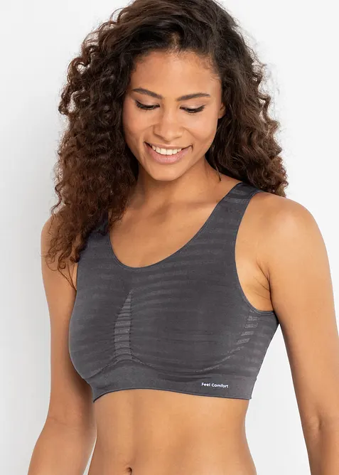 Lot de 2 brassi&egrave;res sans coutures Feel Comfort, bonprix