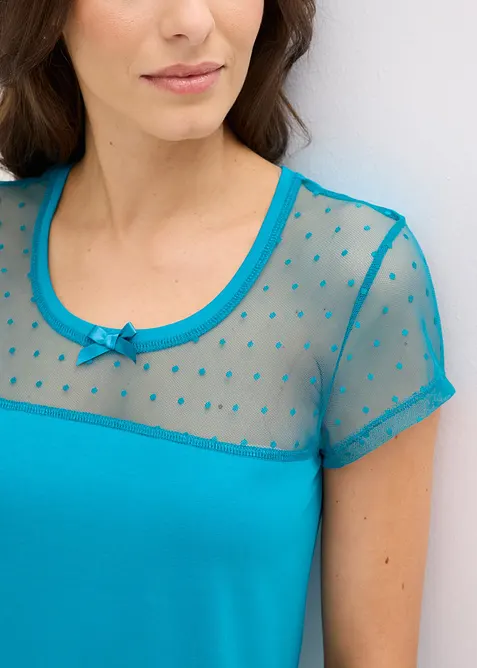 Chemise de nuit courte en coton, bonprix