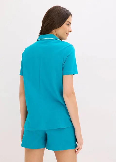 Pyjashort avec chemise boutonn&eacute;e, bonprix