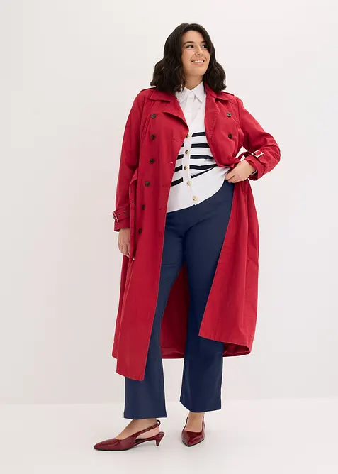 Chemisier manches courtes en popeline, bonprix