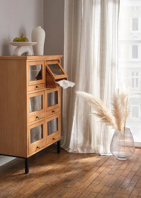 Rideau en coton ray&eacute; (1 pce), bonprix