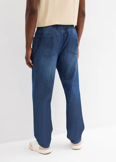 Lot de 2 jeans classiques d&rsquo;&eacute;t&eacute; &agrave; taille &eacute;lastiqu&eacute;e, bonprix