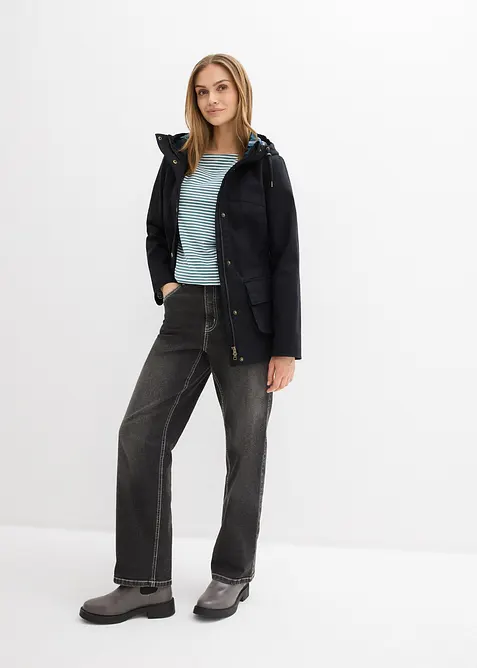 Veste d&eacute;perlante avec doublure &agrave; carreaux, bonprix