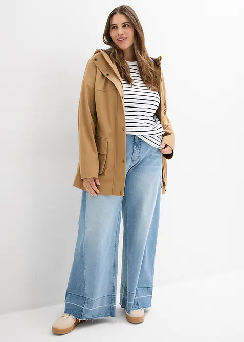 Veste d&eacute;perlante avec doublure &agrave; carreaux, bonprix