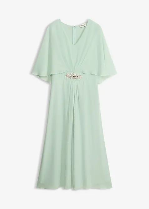 Robe en mousseline avec strass, bonprix