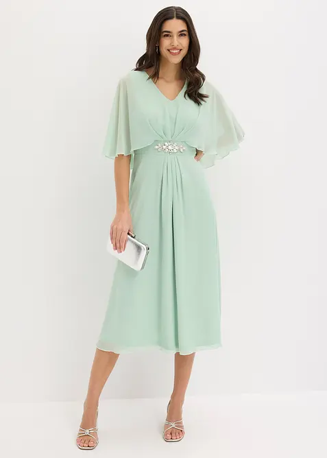 Robe en mousseline avec strass, bonprix