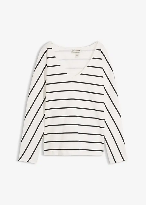 T-shirt manches longues 100% coton, bonprix