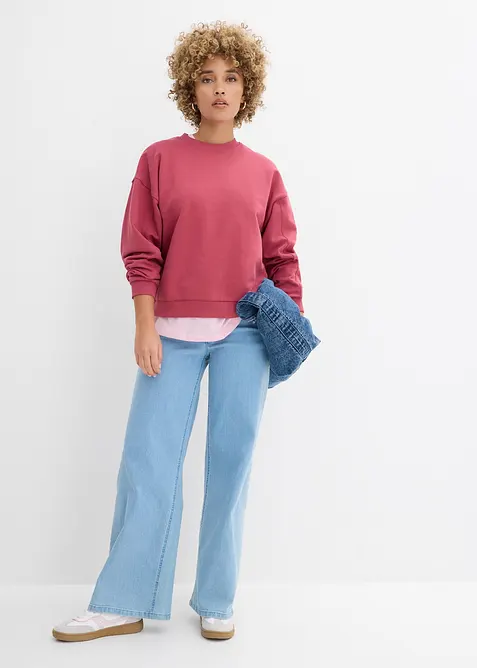 Sweat oversize 100% coton, bonprix