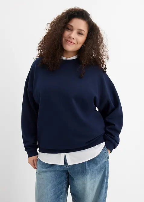 Sweat oversize 100% coton, bonprix