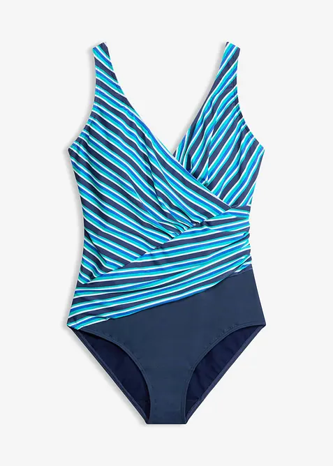 Maillot 1&nbsp;pi&egrave;ce sculptant effet crois&eacute;, maintien mod&eacute;r&eacute;, bonprix