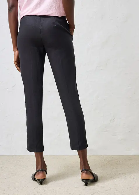 Pantalon 7/8, 100% lin, bonprix