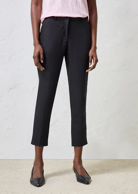 Pantalon 7/8, 100% lin, bonprix