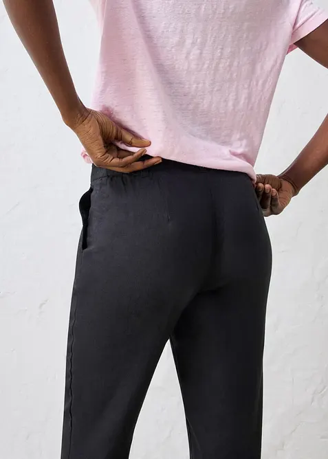 Pantalon 7/8, 100% lin, bonprix