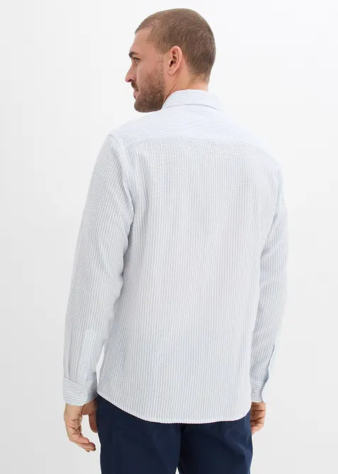 Chemise regular en coton seersucker, bonprix