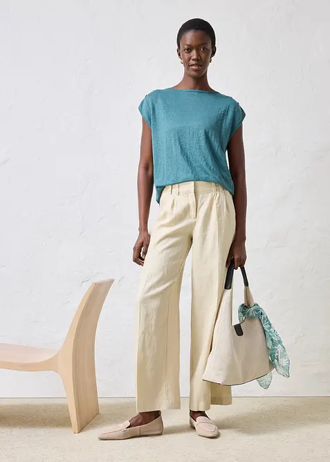 T-shirt 100% lin, bonprix