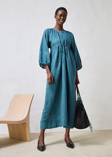 Robe longue 100% lin, bonprix