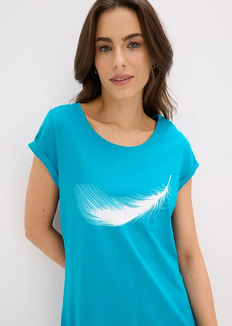 Chemise de nuit courte 100% coton, bonprix