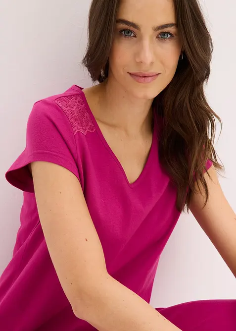 Pyjama avec un pantacourt ample, bonprix