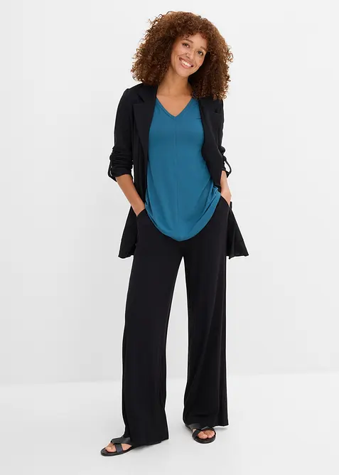 Top long en viscose extensible, bonprix