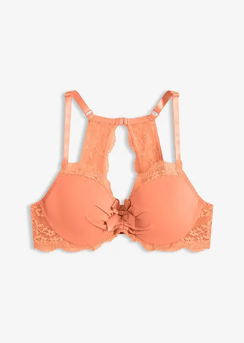 Soutien-gorge &agrave; coques et dentelle florale, bonprix