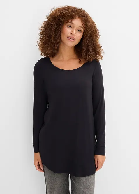 T-shirt viscose long, manches longues, bonprix